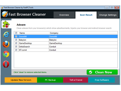 Windows 7 Fast Browser Cleaner 2.0.0.19 full