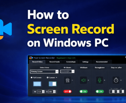 How to screen record on Windows PC using screen recorder software