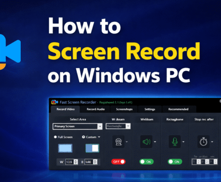 How to screen record on Windows PC using screen recorder software