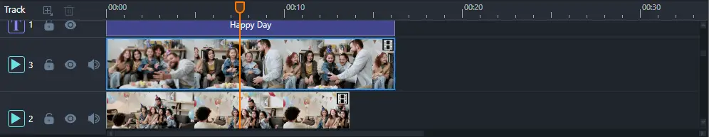 Fast Video Maker Time Line.